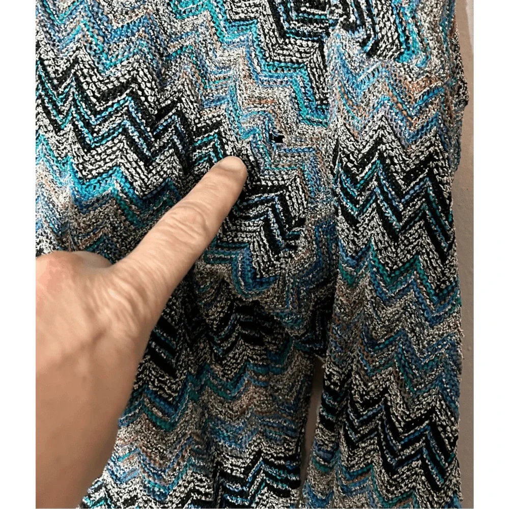 Vintage Tundra Canada Sweater Coogi Style Y2K Knit  Blue & Gray Sz L